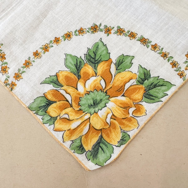 Vintage Hankie - Marigold