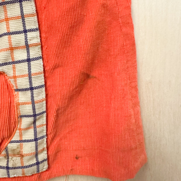 Vintage 1980s Jack o'lantern Dress / 6-7yr