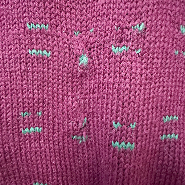 Vintage 1930s Maroon Sweater Top / 4T