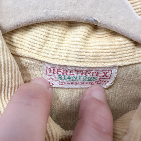 Vintage 1940s Yellow Corduroy Shirt Jacket / 5T