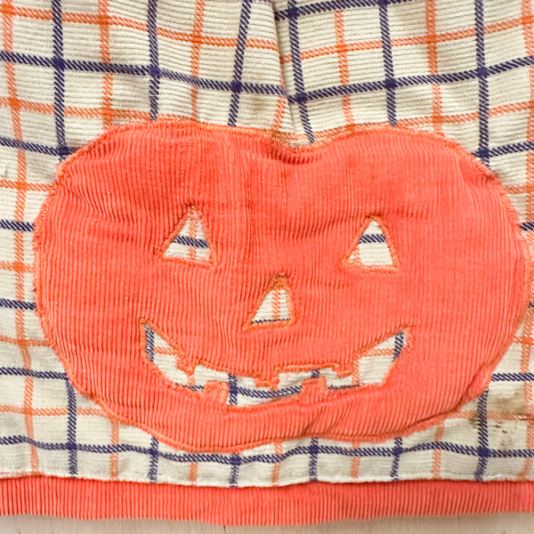 Vintage 1980s Jack o'lantern Dress / 6-7yr