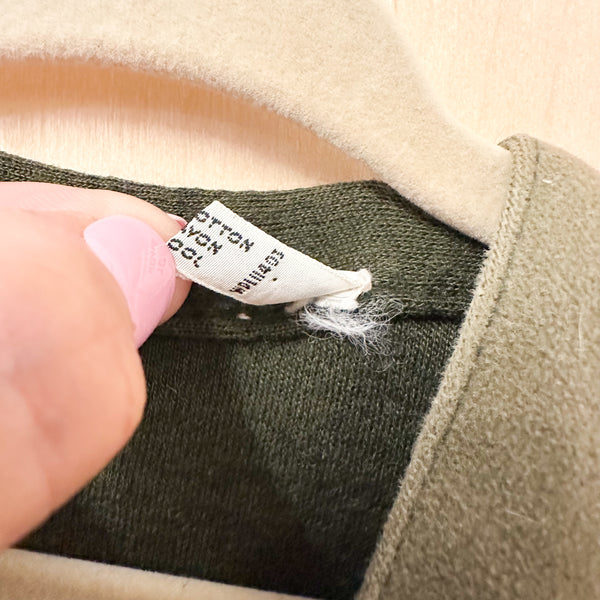 Vintage 1960s Velveteen & Wool Vest / 7/8yr