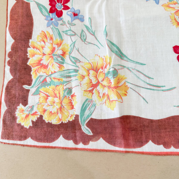 Vintage Hankie - Carnation