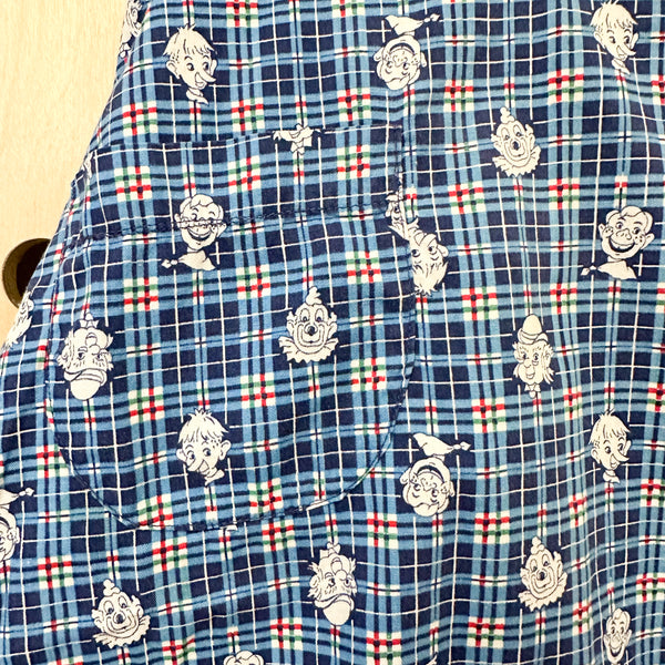 Vintage 1940s Clown Apron / big kids size