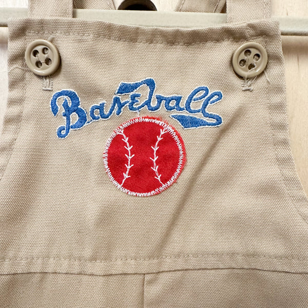 Vintage 1970s Baseball Overalls / 18M