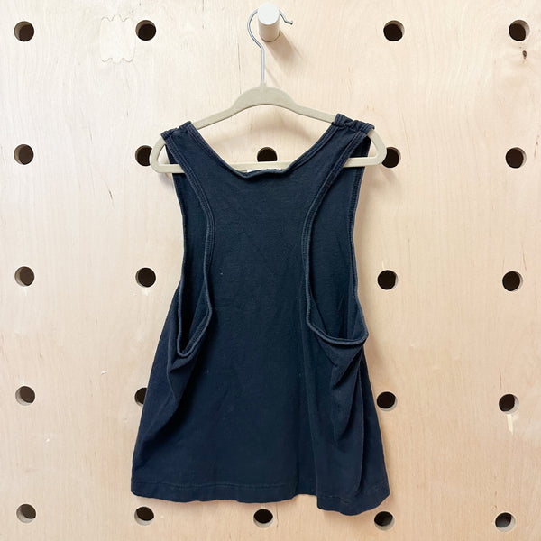 Vintage 1990s Basic Black Tank / 6yr