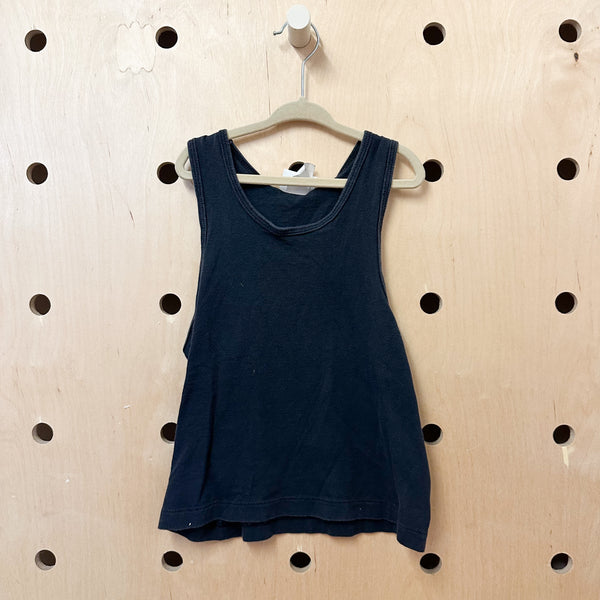 Vintage 1990s Basic Black Tank / 6yr