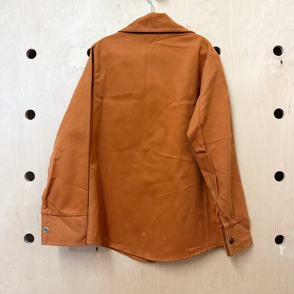 Vintage Brown Shirt Jacket / 8yr