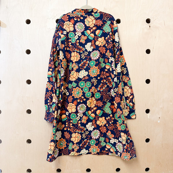 Vintage 1960s Mod Floral Dress / 8-9yr