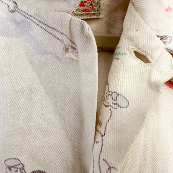 Vintage 1940s UBS Baseball Novelty Print Shirt / 5T