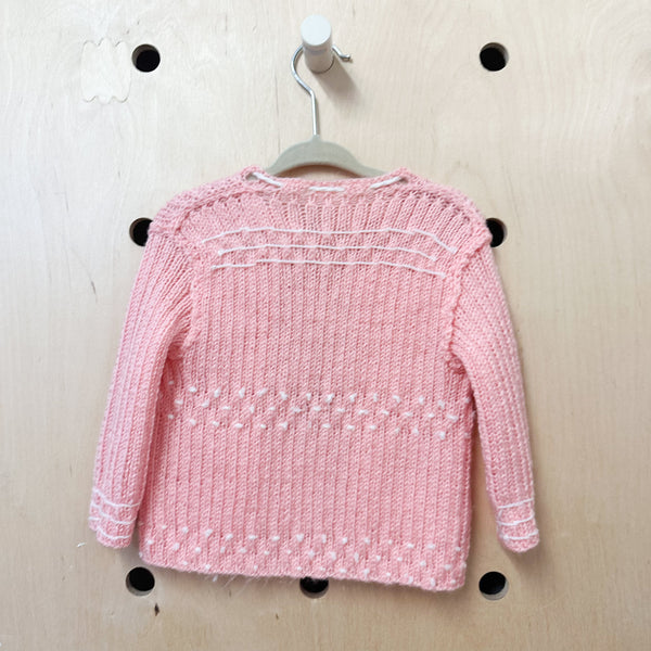 Vintage 1980s Pink Cardigan / 2T