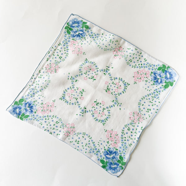 Vintage Hankie - Forget Me Not