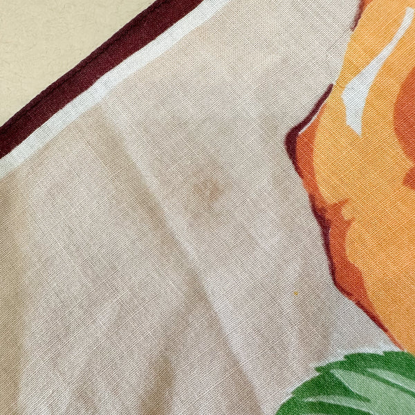 Vintage Hankie - Orange Bow