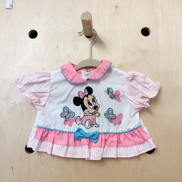 Vintage 1980s Minnie Mouse Dress / 0-6M