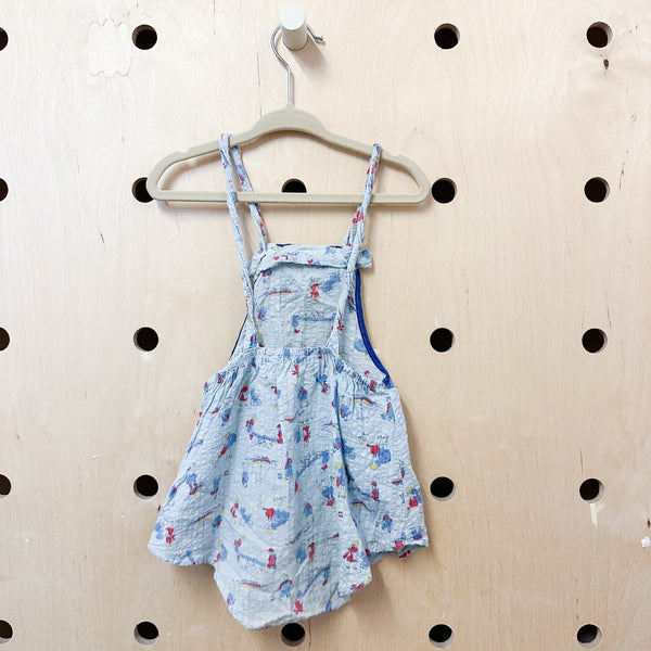 Vintage 1930s Novelty Print Romper / 12-18M