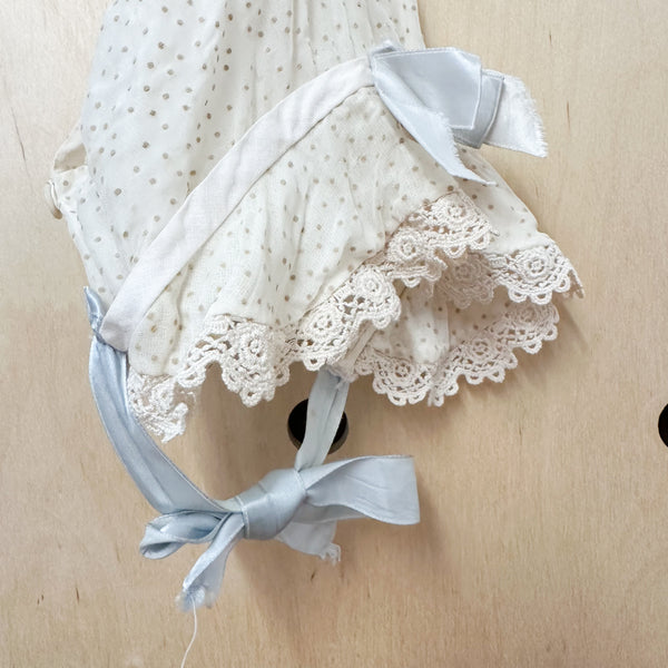 Vintage 1930-40s Baby Bonnet Hat / 12M
