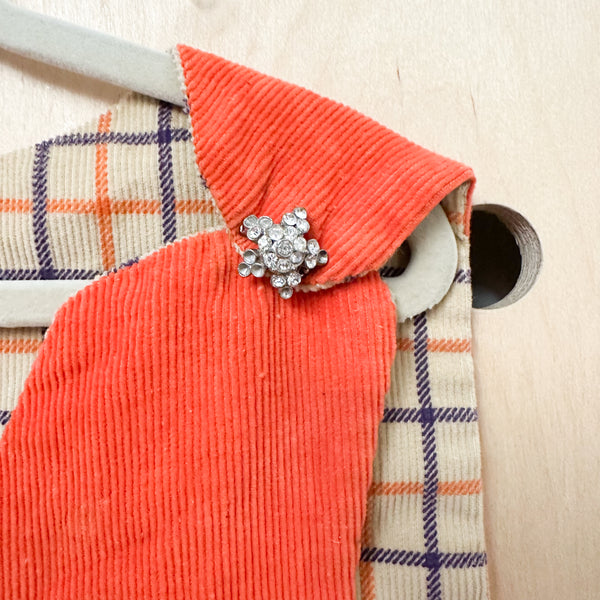 Vintage 1980s Jack o'lantern Dress / 6-7yr