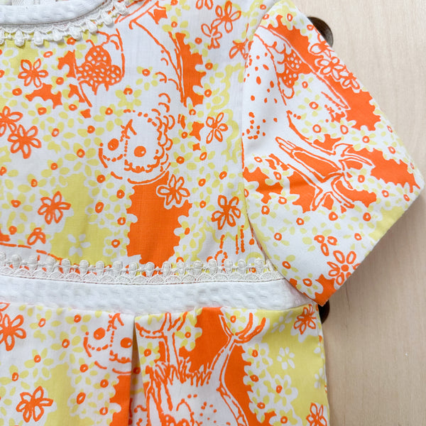 Vintage 1960s Lilly Pulitzer Owl Dress / 6yr