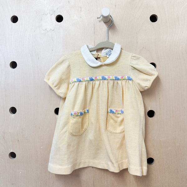 Vintage 1980s Fox & Mushroom Dress set / 18-24M