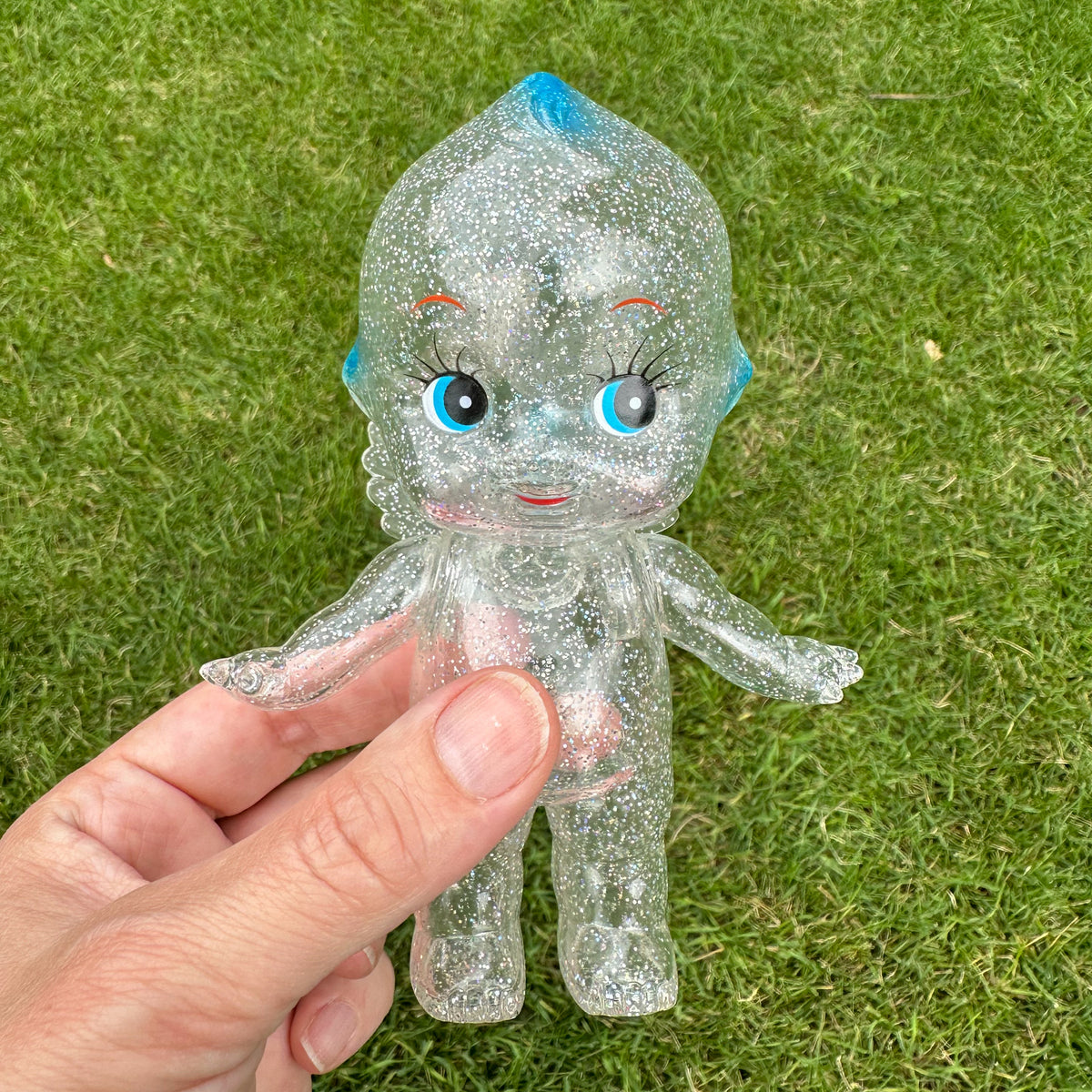 ♡ワリコー店舗キューピー Clear Glitter (Kira) Obitsu Kewpie 15cm – Kinoko Kids