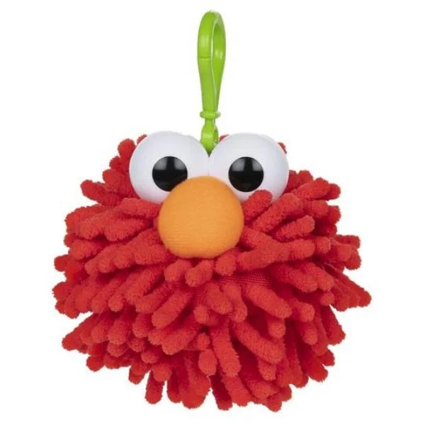 Sesame Street Fuzzy Pom Backpack Clips