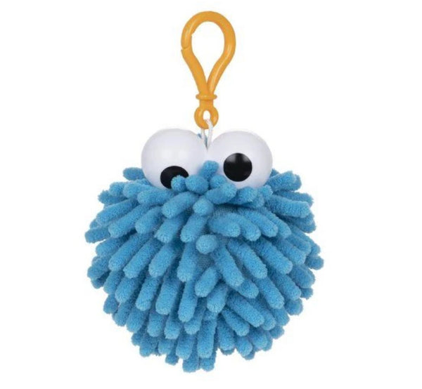 Sesame Street Fuzzy Pom Backpack Clips