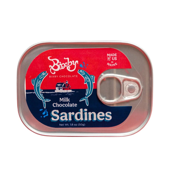 Milk Chocolate Sardines in a Can by Bixby of Maine