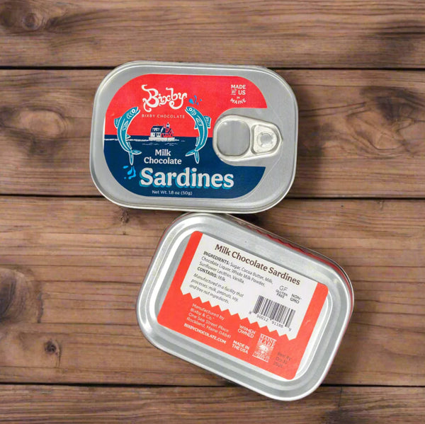 Milk Chocolate Sardines in a Can by Bixby of Maine