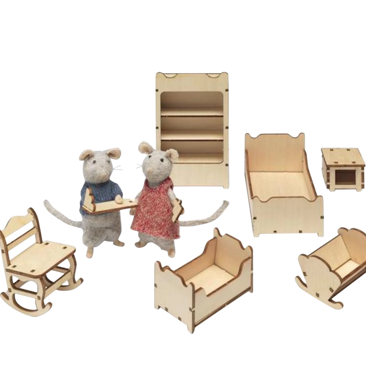 Mouse Mansion Kid’s Bedroom Furniture Kit Kinoko Kids