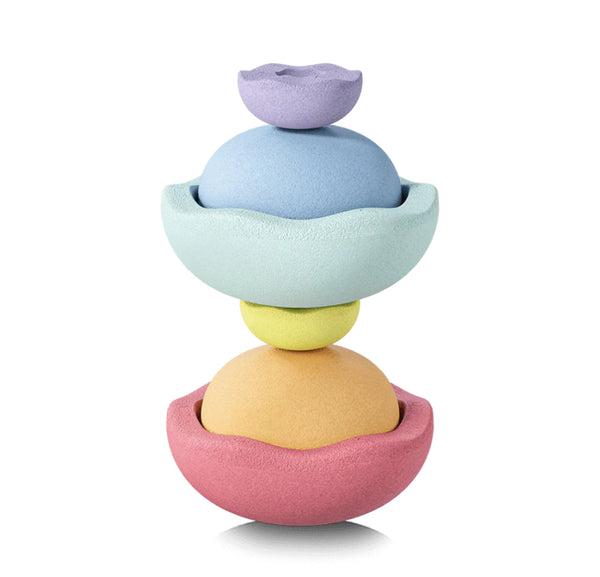 Stapelstein Inside Pastel Rainbow Set