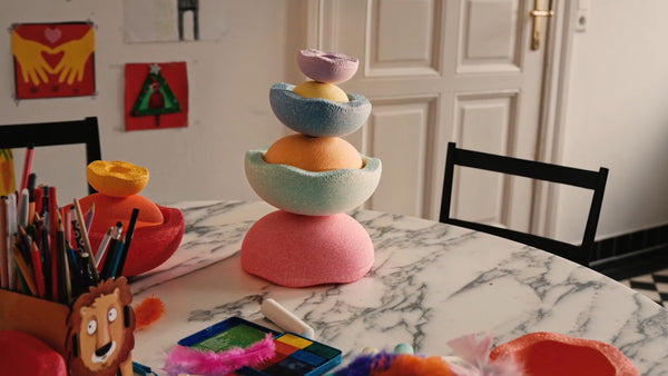 Stapelstein Inside Pastel Rainbow Set