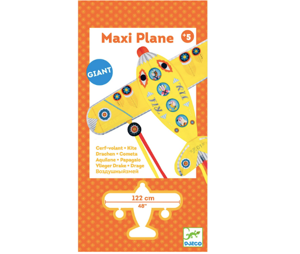 Maxi Plane Kite by Djeco - (in-store / local pick up only, WILL NOT SHIP)