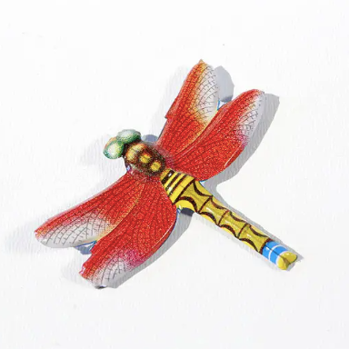 Tin Litho Dragonfly Pins from Japan