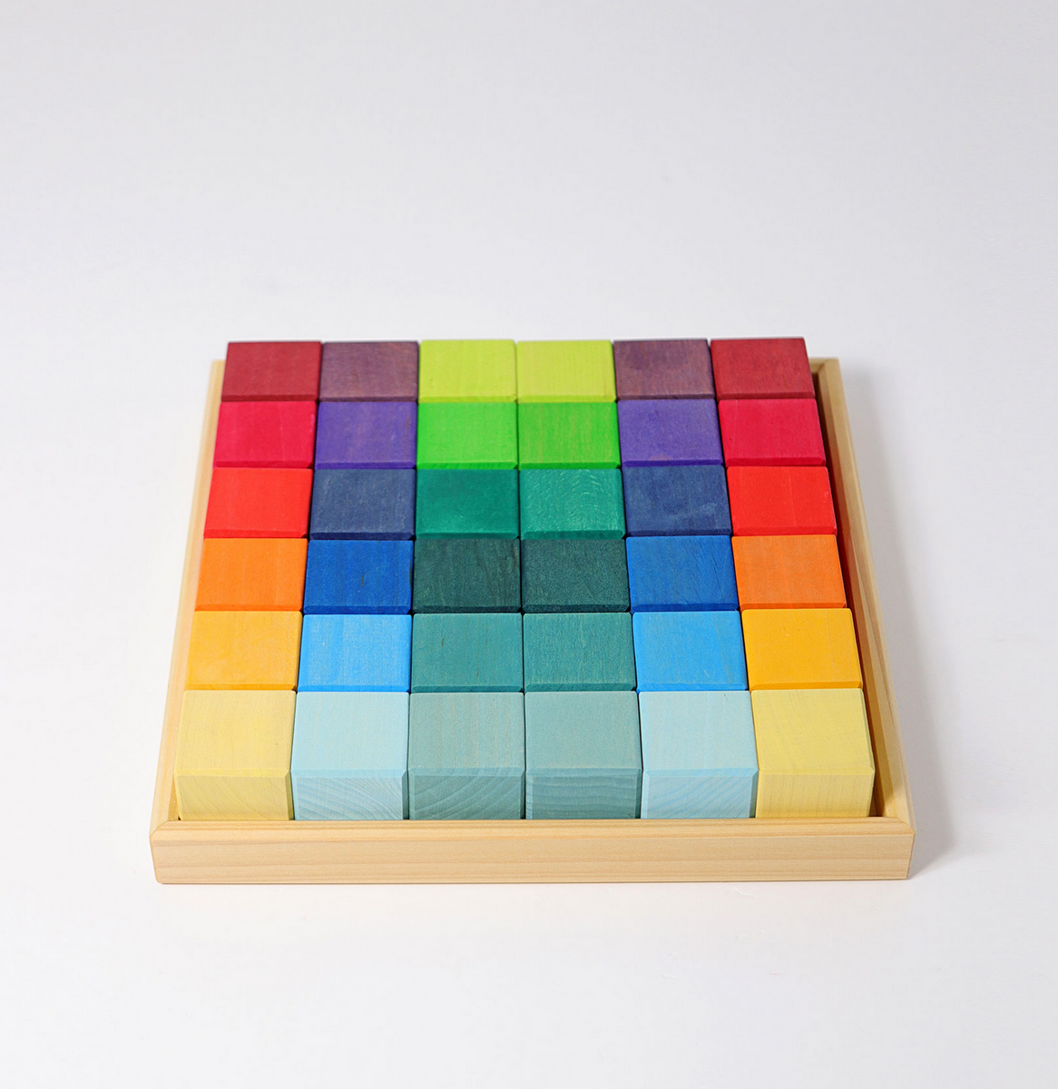 Rainbow Mosaic Square Colored Blocks