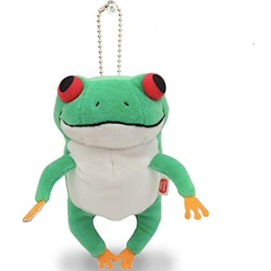 Green Frog Japanese Plush Charm by Shinada Global