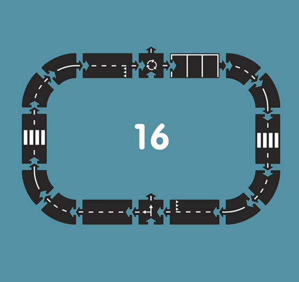 Medium Flexible Toy Road Set - Expressway