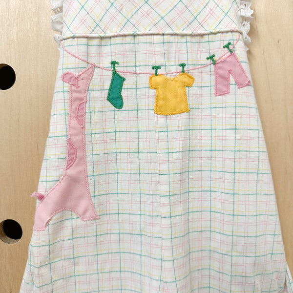 Vintage 1980s Laundry Jumpsuit / 24M / 2T