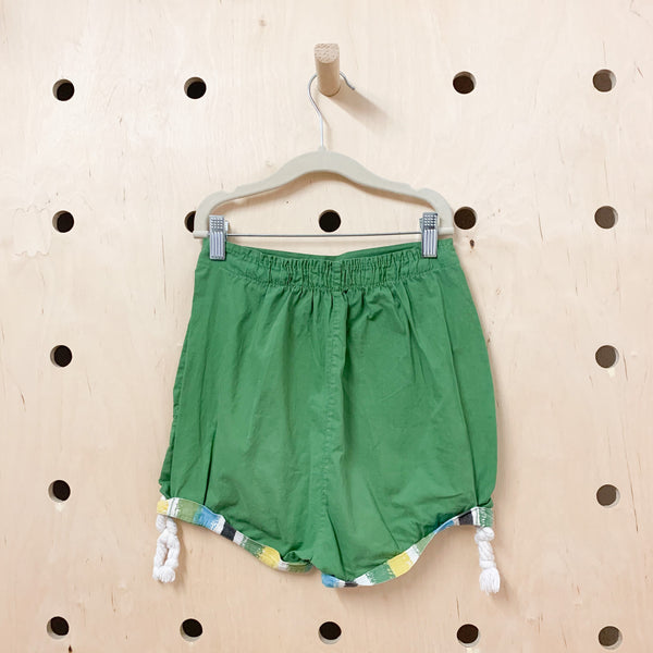 Vintage 1950s Green Summer Shorts / 12yr-14yr