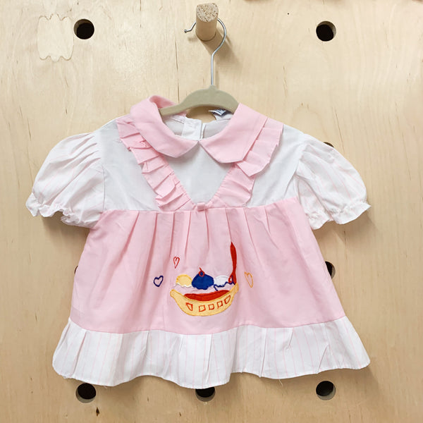 Vintage Banana Split Dress / size 18M