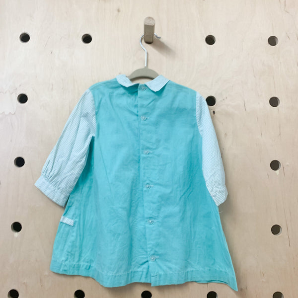 Vintage 1960s Turquoise Aline Dress / 3T