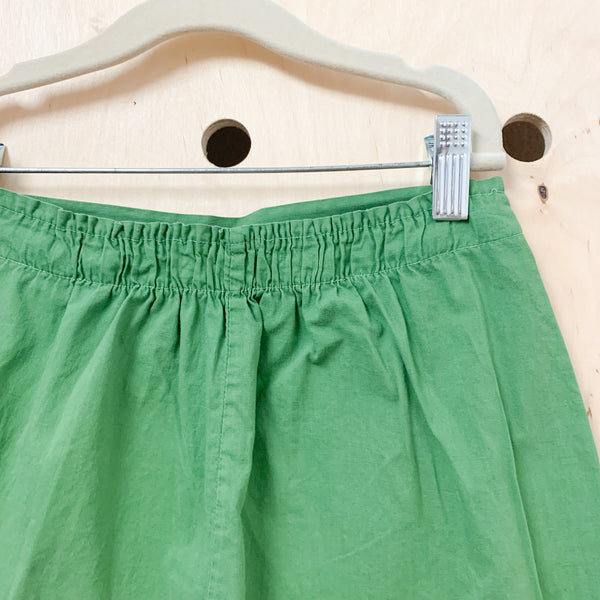 Vintage 1950s Green Summer Shorts / 12yr-14yr
