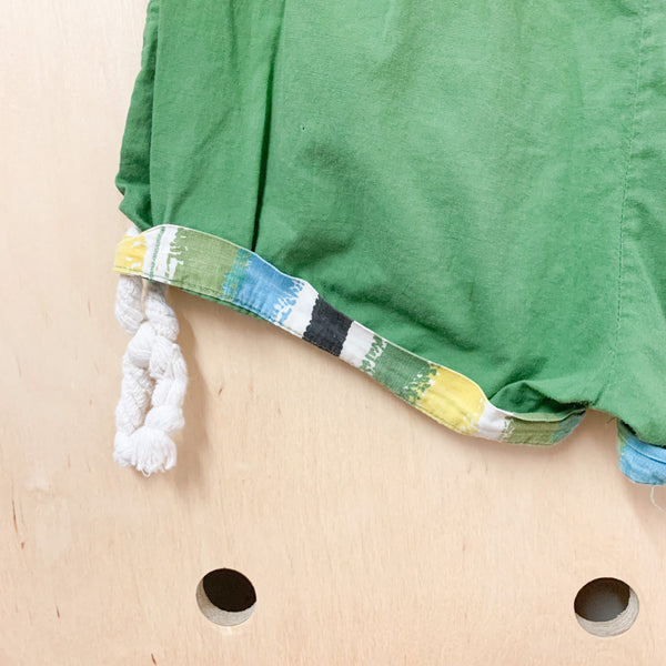 Vintage 1950s Green Summer Shorts / 12yr-14yr