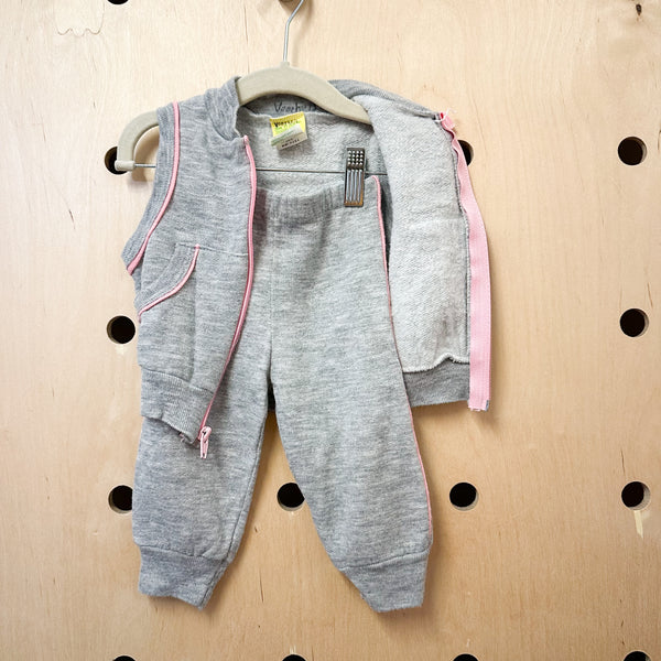 Vintage 1980s Big Bird Sweatsuit / 12M