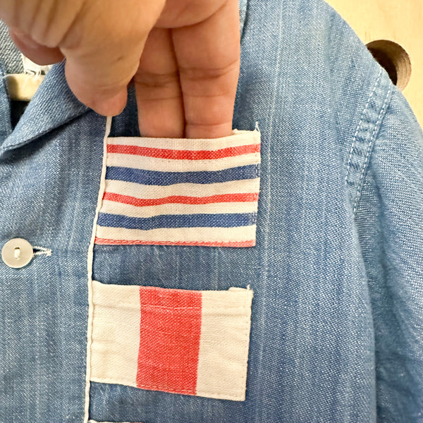 Vintage 1950s Flag Shirt / 4-5T