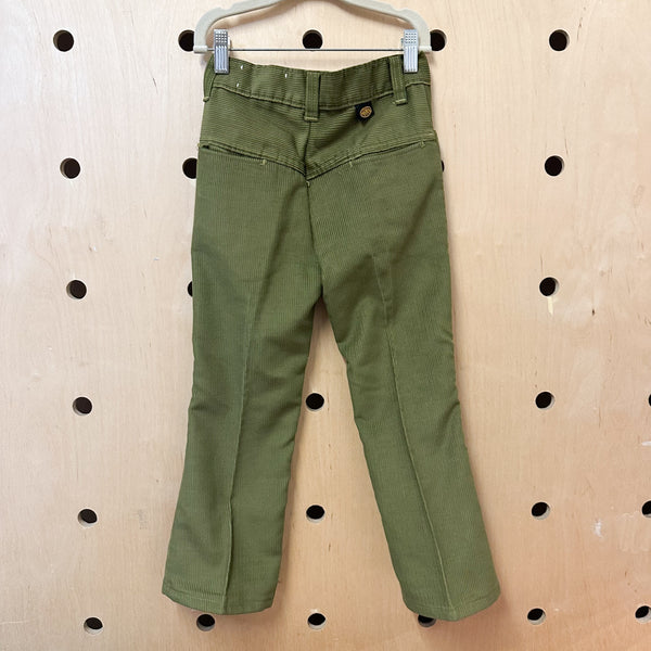 Vintage 1970s Olive Corduroy Pants / 8yr