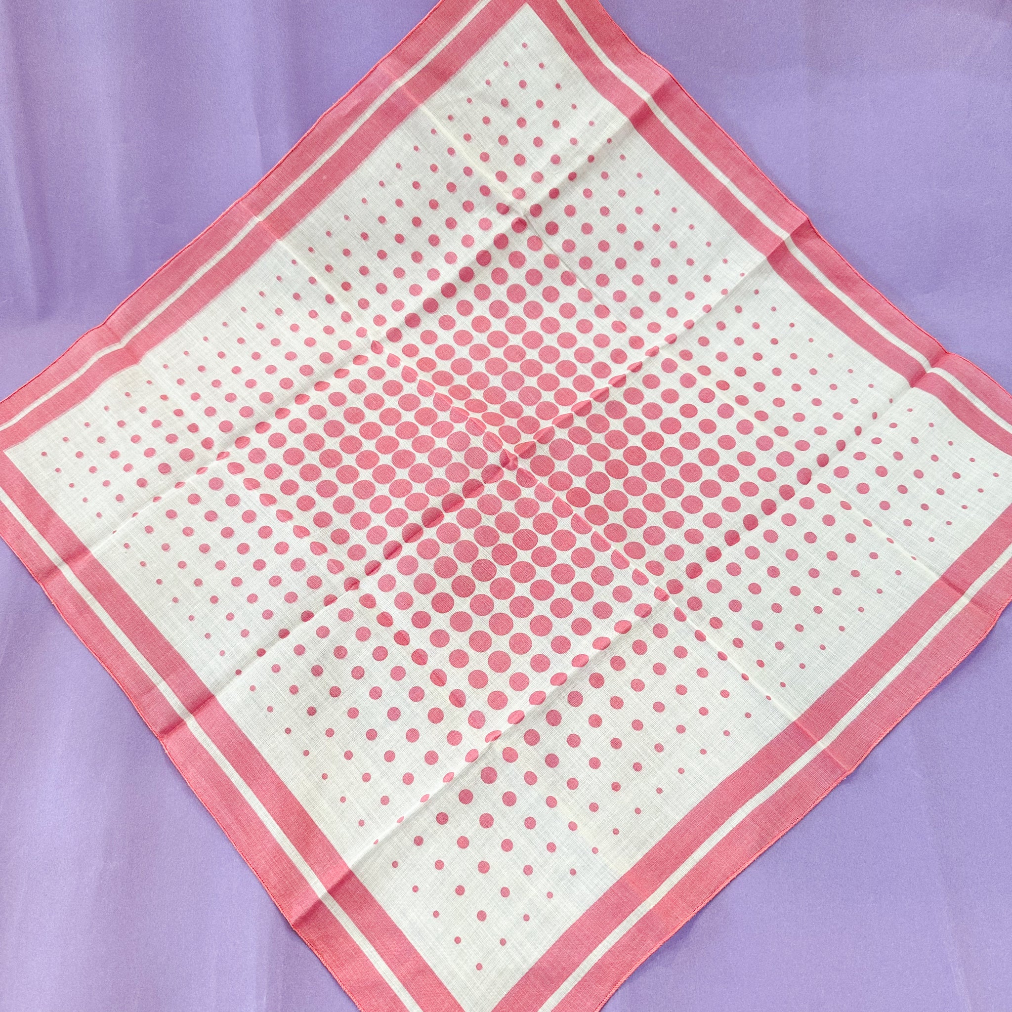 Vintage Hankie - Pink Dots