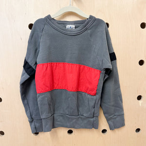 Vintage 1980s Colorblock Sweatshirt / 6-8yr