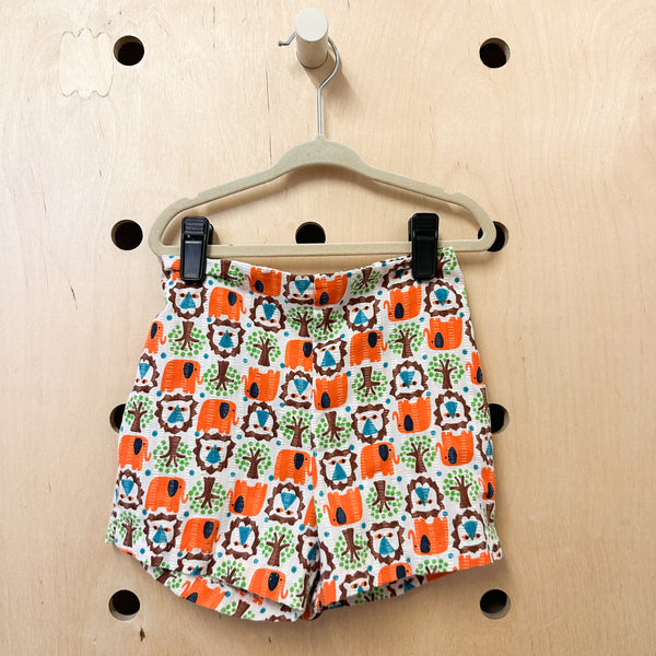 Vintage 1970s Elephant & Owl Shorts / 4T