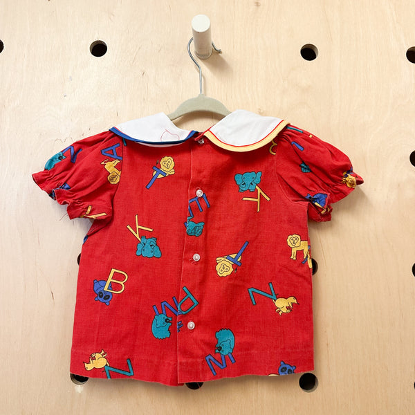 Vintage A-for Animal Dress / 2-3T