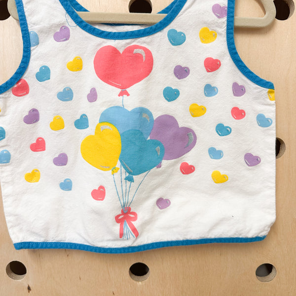 Vintage 1980s Heart Print Tank Top / 3-4T